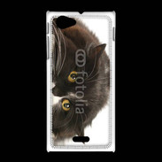Coque Sony Xpéria J Chat noir et blanc