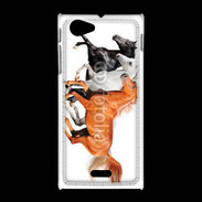 Coque Sony Xpéria J Trio de chevaux