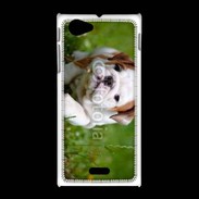 Coque Sony Xpéria J Chiot bulldog anglais 3