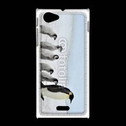 Coque Sony Xpéria J Famille de Pingouin Empereur