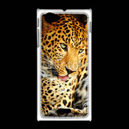 Coque Sony Xpéria J Portrait de léopard