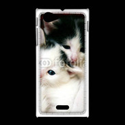 Coque Sony Xpéria J Duo de chatons 2
