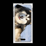 Coque Sony Xpéria J Chien d'Alaska