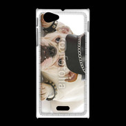 Coque Sony Xpéria J Bulldog village people