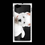 Coque Sony Xpéria J Chiot blanc 5