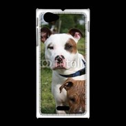 Coque Sony Xpéria J Chien Staffordshire