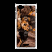 Coque Sony Xpéria J Chiot Yorkshire 10