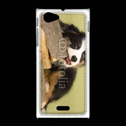 Coque Sony Xpéria J Chiot bucheron