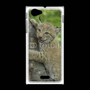 Coque Sony Xpéria J Bébé Lynx