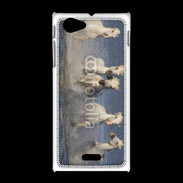 Coque Sony Xpéria J Chevaux de Camargue 1