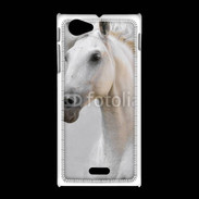 Coque Sony Xpéria J Portrait cheval blanc 11