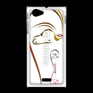 Coque Sony Xpéria J Illustration cheval 5