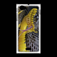 Coque Sony Xpéria J Serpent noir et jaune