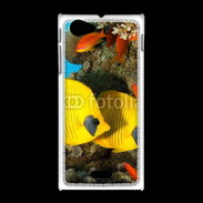 Coque Sony Xpéria J Poissons exotiques jaune 5