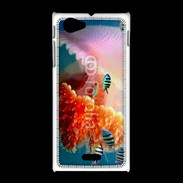 Coque Sony Xpéria J Méduse géante et poissons