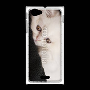 Coque Sony Xpéria J Chat persan blanc 5