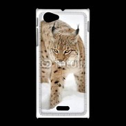 Coque Sony Xpéria J Lynx des neiges