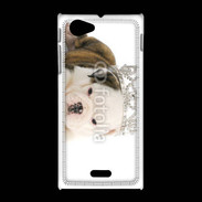 Coque Sony Xpéria J Chiot princesse
