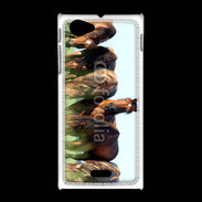 Coque Sony Xpéria J Groupe de chevaux