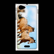 Coque Sony Xpéria J Course de chevaux