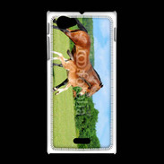 Coque Sony Xpéria J Cheval et poulain 2