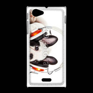 Coque Sony Xpéria J Chien et musique