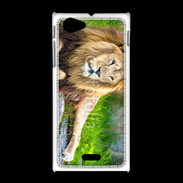 Coque Sony Xpéria J Lion Roi des animaux