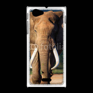 Coque Sony Xpéria J Éléphant de face