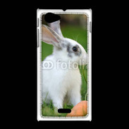 Coque Sony Xpéria J Lapin et carotte