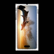 Coque Sony Xpéria J Saut de dauphin au couché de soleil