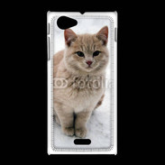 Coque Sony Xpéria J Chat dans la neige