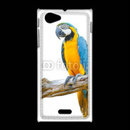 Coque Sony Xpéria J Perroquet Macaw Bleu et jaune