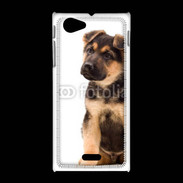 Coque Sony Xpéria J Portrait chiot Berger allemand