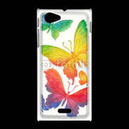 Coque Sony Xpéria J Illustration de papillons en couleur