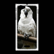 Coque Sony Xpéria J Parrot blanc 10