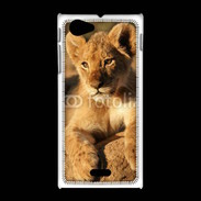 Coque Sony Xpéria J Portrait de lionceau 100