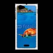 Coque Sony Xpéria J Tortue en mer 100