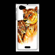 Coque Sony Xpéria J Illustration de félins