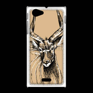 Coque Sony Xpéria J Antilope mâle en dessin