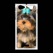 Coque Sony Xpéria J Yorkshire et nœud bleu 15