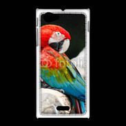 Coque Sony Xpéria J Macaw bleu et rouge 75