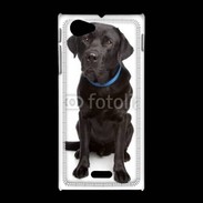 Coque Sony Xpéria J Labrador noir adulte 600