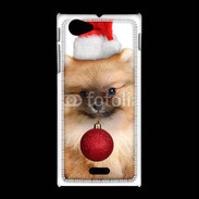 Coque Sony Xpéria J Chiot de noël 810