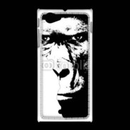 Coque Sony Xpéria J Regard de gorille en dessin 150