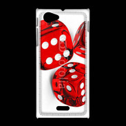 Coque Sony Xpéria J Jeu de dés rouges