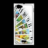 Coque Sony Xpéria J Cartes de tarot sur fond blanc