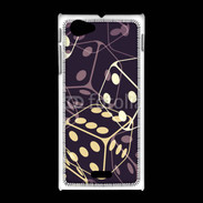 Coque Sony Xpéria J Illustration de dés noirs
