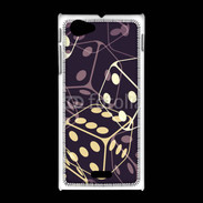 Coque Sony Xpéria J Illustration de dés noirs