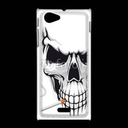 Coque Sony Xpéria J Tête de mort fumeur