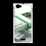 Coque Sony Xpéria J Liasse de billets 100 €